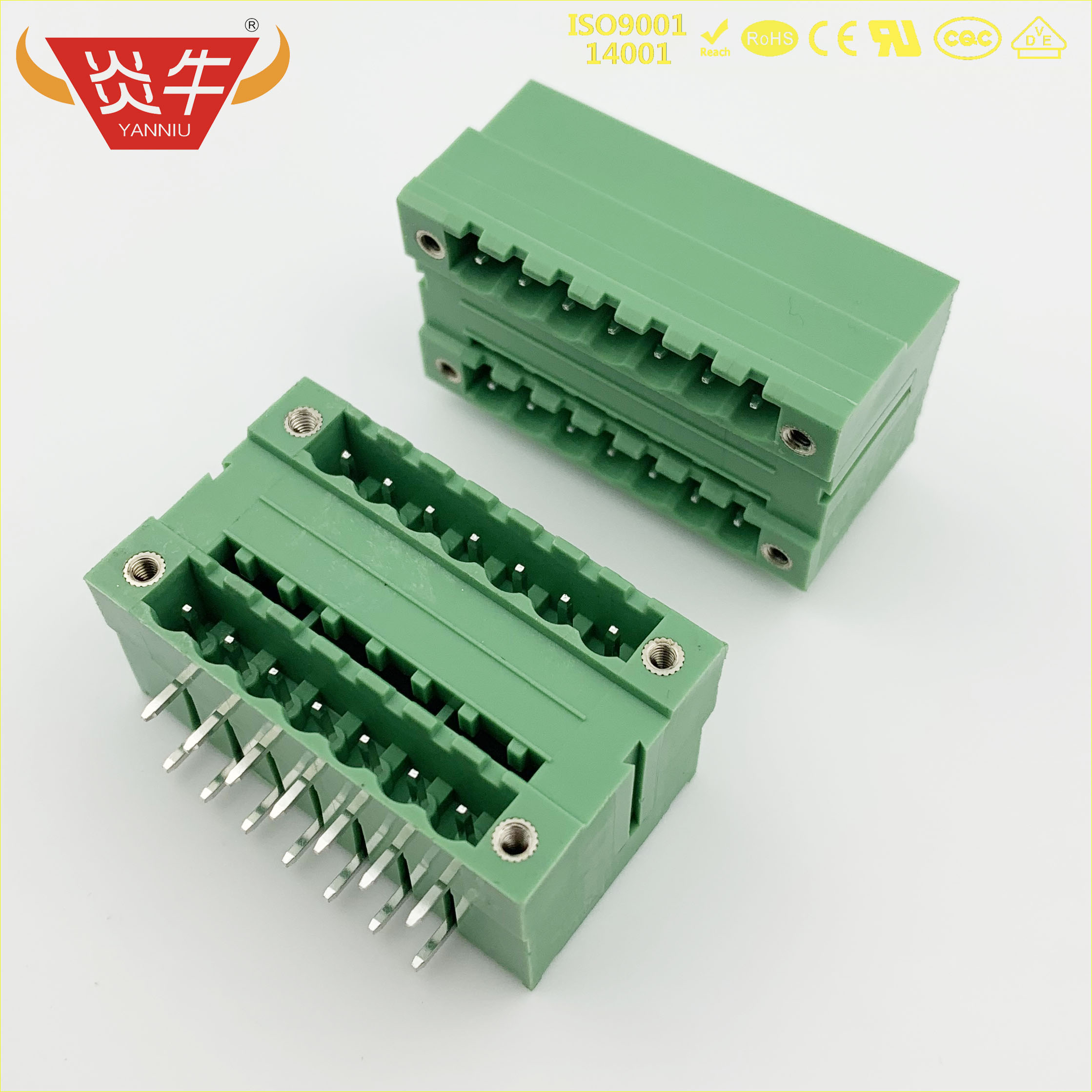 插拔式PCB接线端子 KF2EDGRHM 5.08mm MDSTB 2,5 GF 连接器接插件