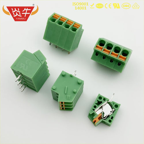 弹簧式PCB接线端子DG246 KF250NH 3.5mm SPTA1接插件连接器凤凰柱