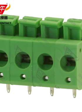 5.0mm炎牛连接器弹簧式PCB接线端子YN236/KF绿色接线柱PTS1.5-H