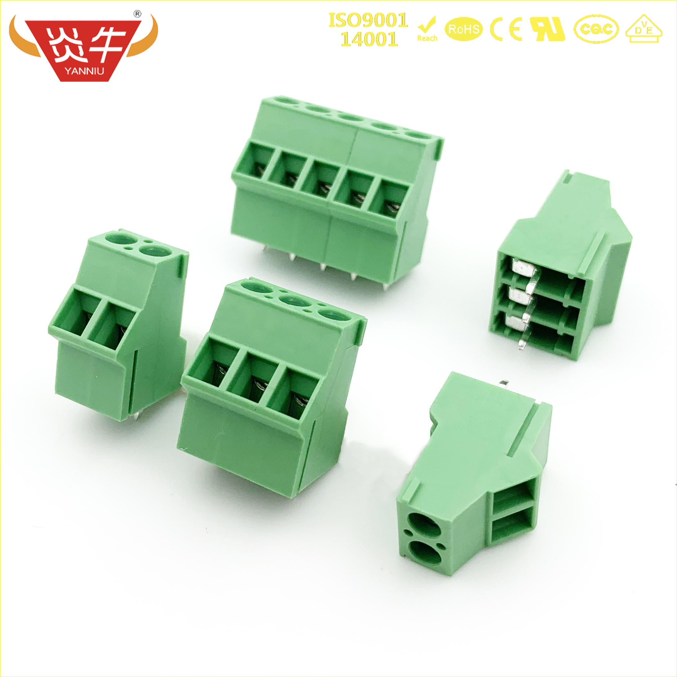 螺钉式PCB接线端子DG504 KF129S 5.08mm MKDS3 连接器接插件凤凰