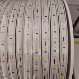 LED高压灯带220V防水室内外线条景观单排5.5W双排8.5瓦暖白光黄光