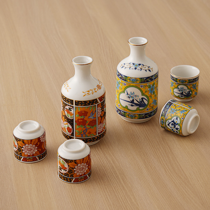 波佐见烧清酒酒器釉下彩酒具