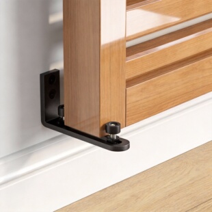 谷仓门双滑轮轴承橡胶轮子止摆器限位定位器卫生间吊轨推拉地导