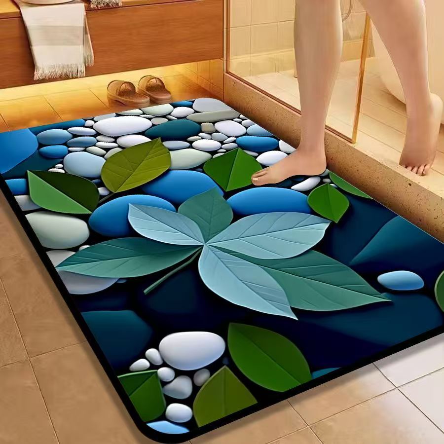 卫生间硅藻泥地垫防滑吸水垫子