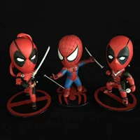 X-Men Deadpool Q phiên bản Nữ phục vụ đã chết Cô gái chết Người nhện Trang trí xe tay - Capsule Đồ chơi / Búp bê / BJD / Đồ chơi binh sĩ búp bê