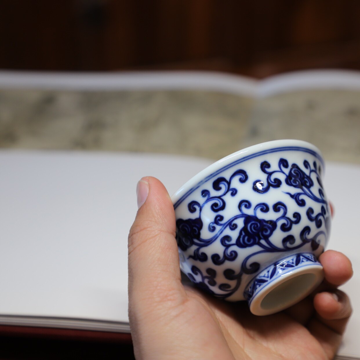 慢生堂 灵芝纹压手杯