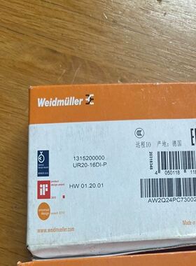 魏德米勒1315200000模块，型号UR20-16DI-P