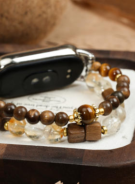 原创虎檀序表带适用小米手环10/9pro手表8腕带7华为手环八九十nfc