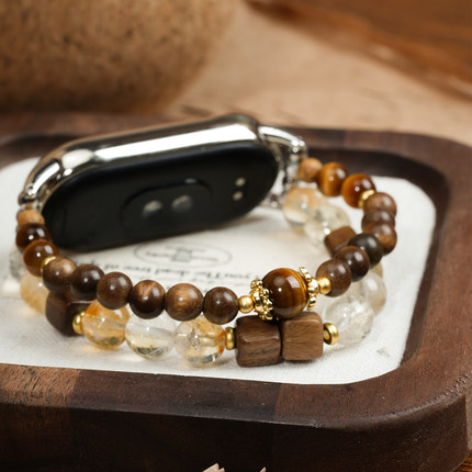 原创虎檀序表带适用小米手环10/9pro手表8腕带7华为手环八九十nfc