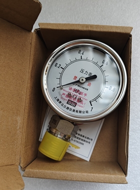SSI上海赛途压力表63MM径向316不锈钢接口1.0MPa精度液压径向表