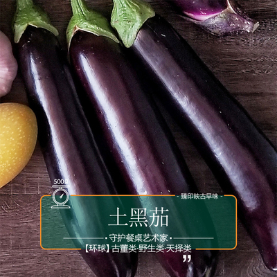 臻印映土黑茄子胜似野生超越有机天生天养好健康浓郁茄味