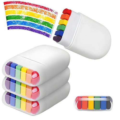 儿童幼儿园运动会人体脸部彩虹彩虹笔可水洗彩虹条棒氛围道具