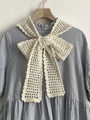 手工编织diy材料包蝴蝶结披肩围巾自制送闺蜜女友礼物新手ins风