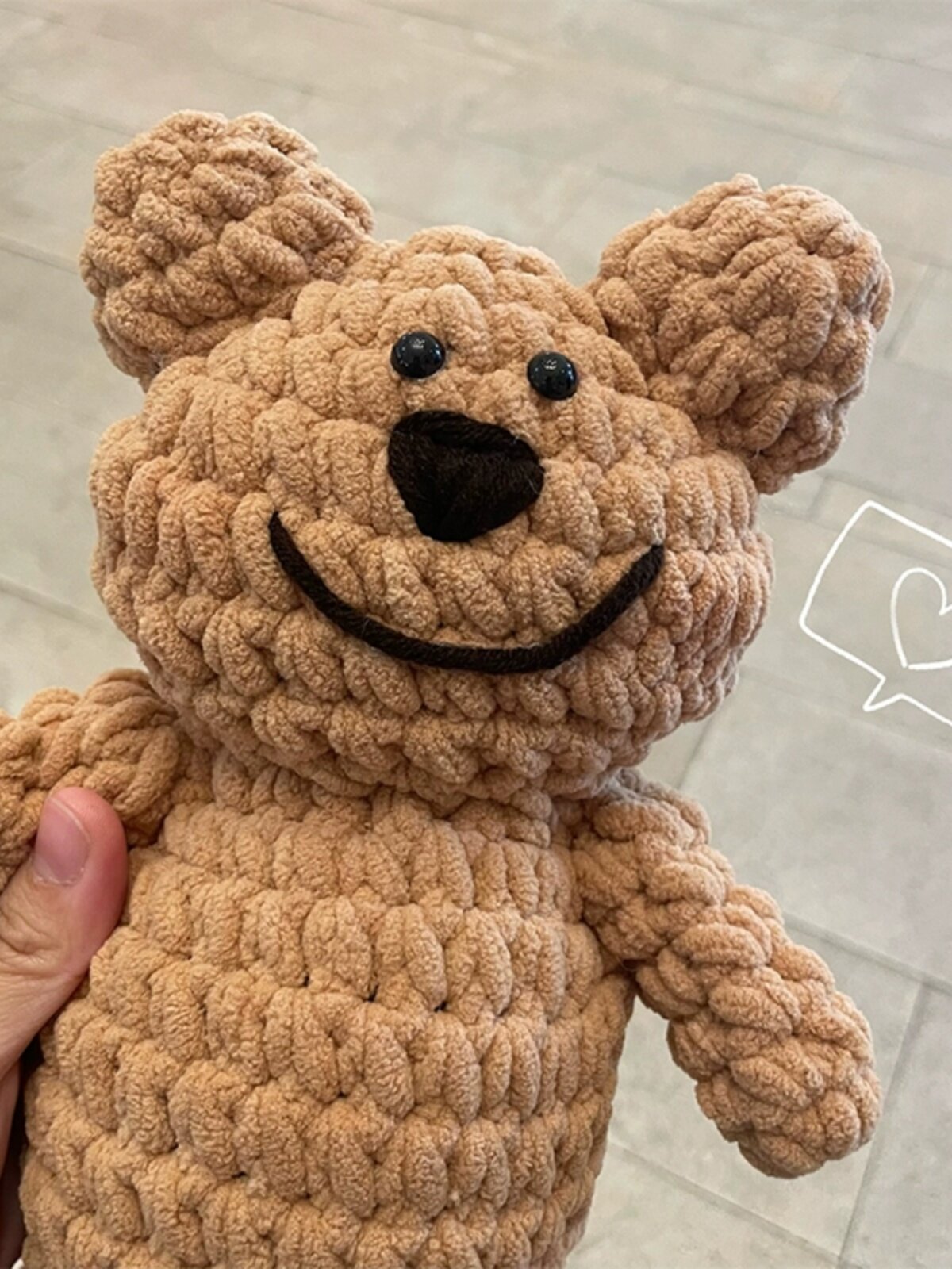 HAND-WOVEN DIY CROCHET MATERIAL BAG COUPLE BEAR COMFORT TOY GIRLFRIEND GIFT RELIEVE BOREDOM DECOMPRESSION DOLL