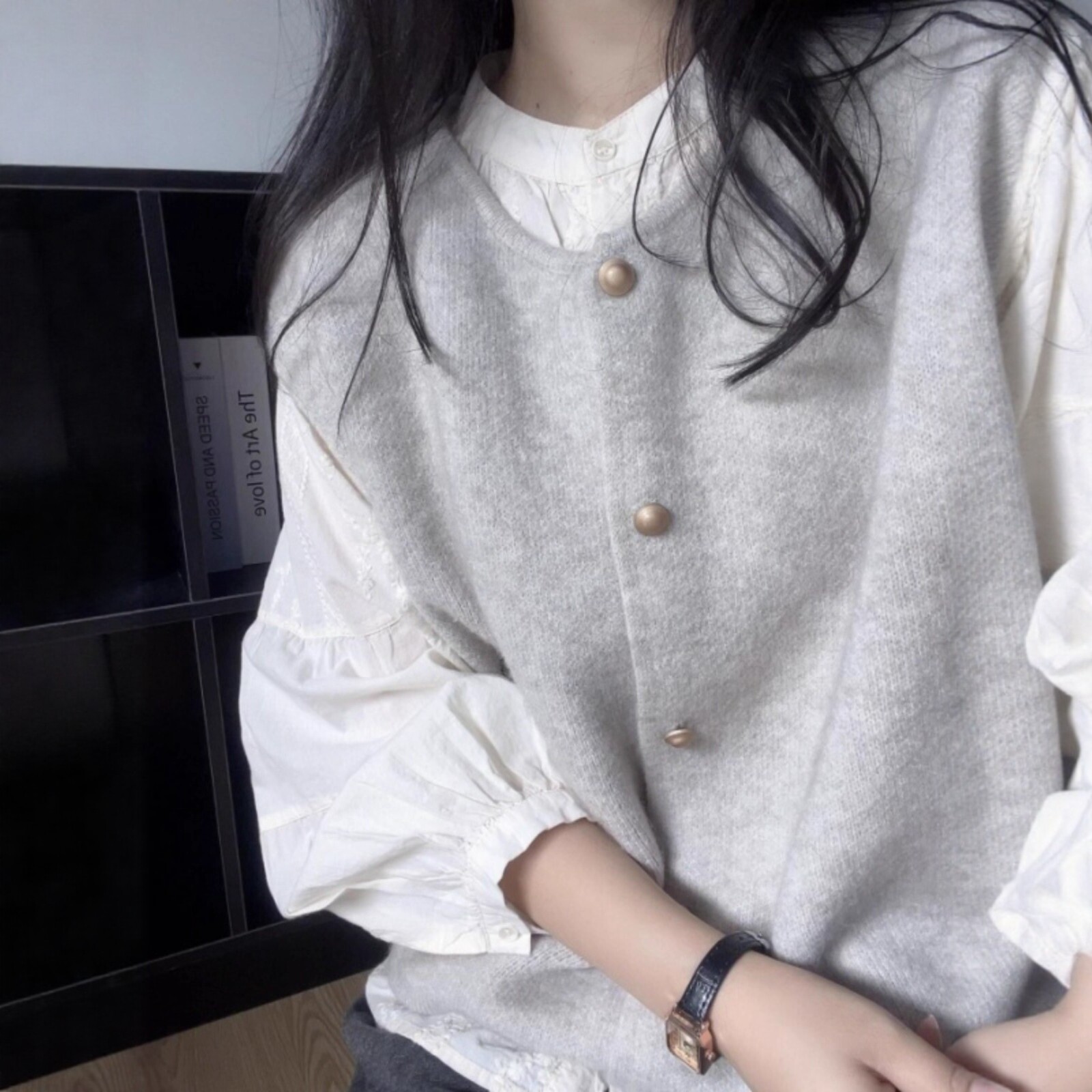 日系秋季2025新款宽松外穿毛衣女