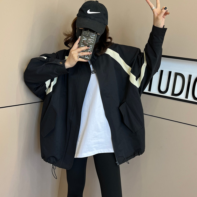 日系短款外套女小个子宽松大码