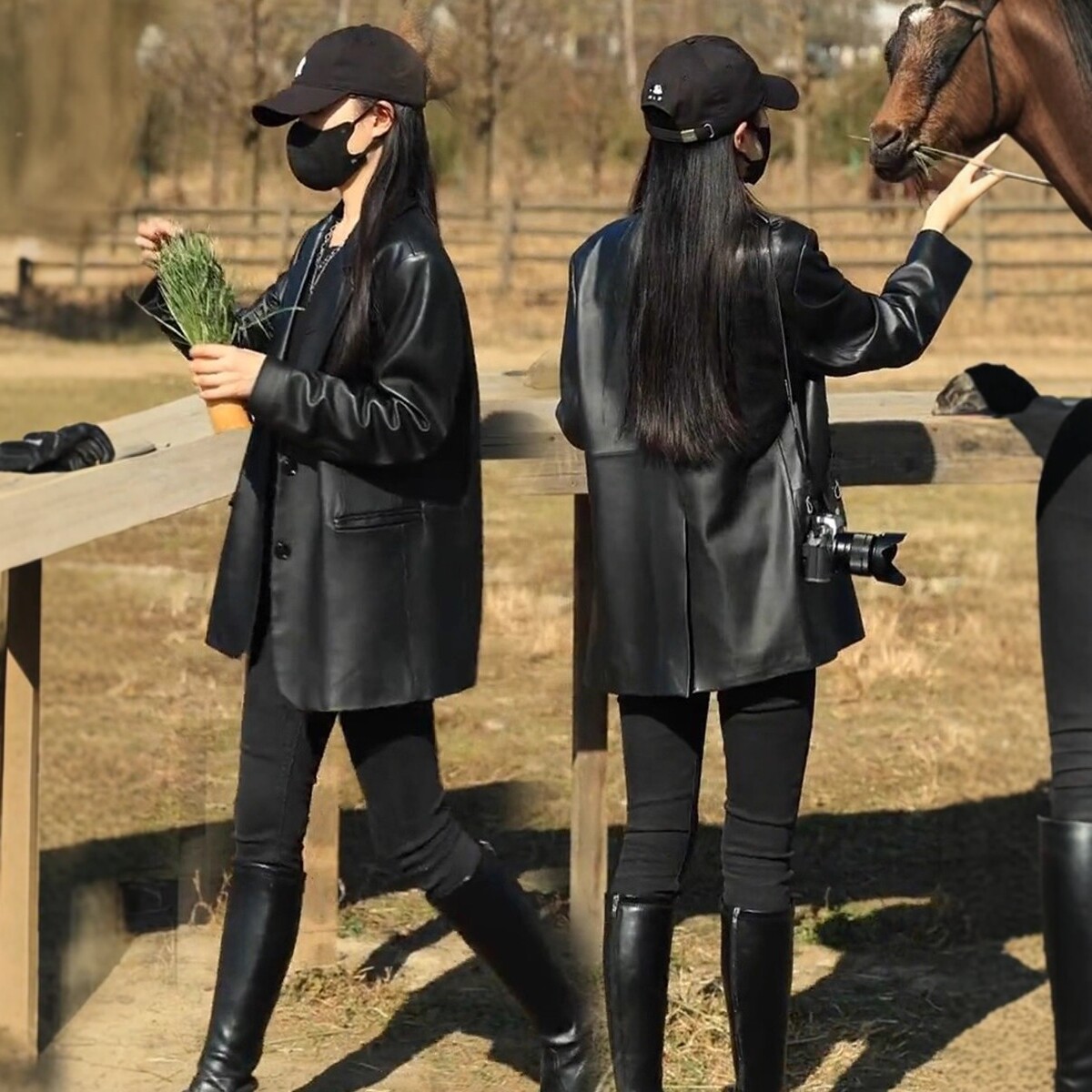 日系休闲皮衣外套女春秋季2025新款机车服宽松时尚黑色小西装夹克