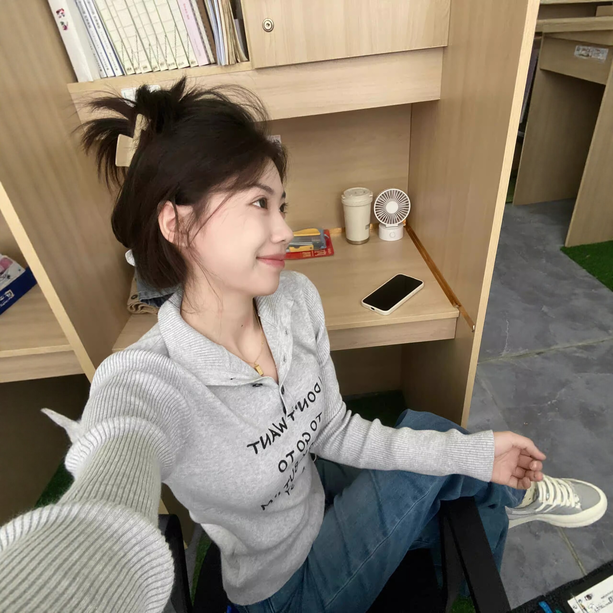日系半高领毛针织衫女春秋季新款