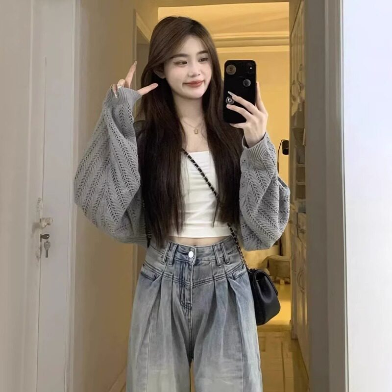 开衫针织衫毛衣外套薄款女