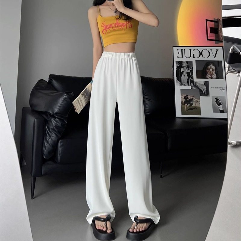 冰丝凉凉裤女夏季新款高腰