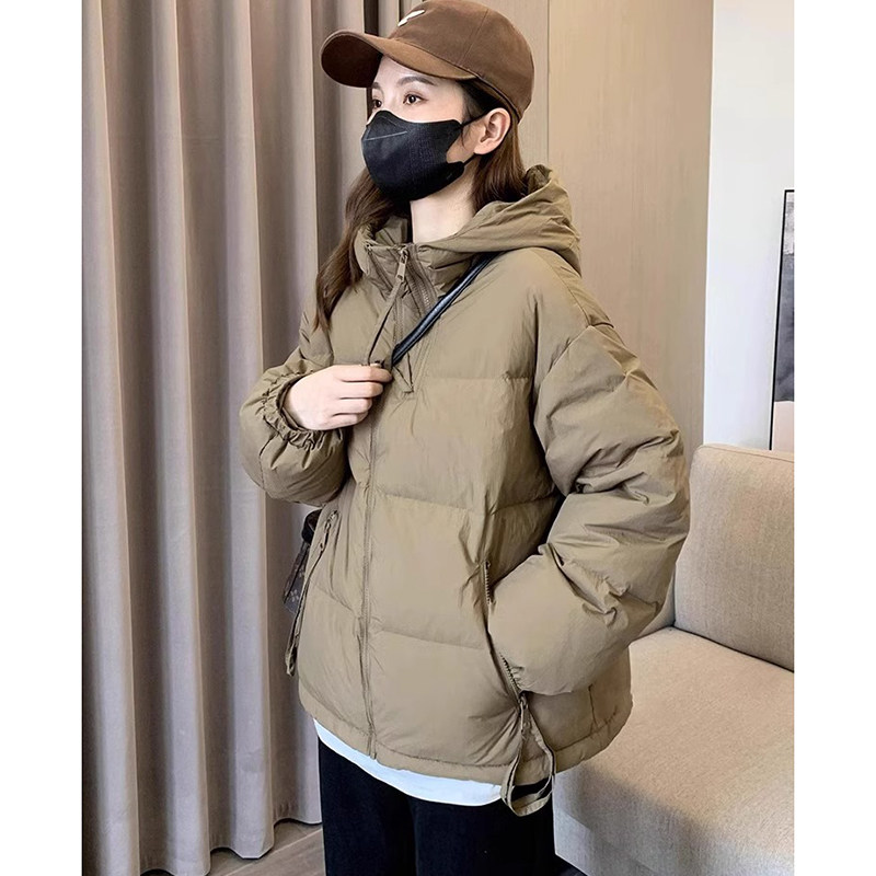 轻薄羽绒服女连帽加厚