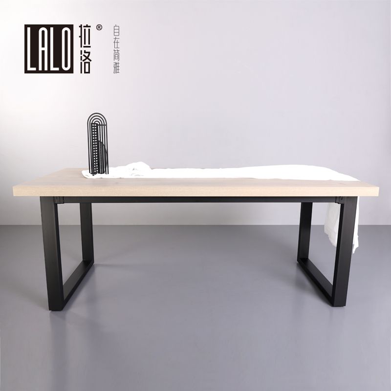 拉洛 设计师办公桌 工作室大桌 工业风会议桌 现代简约电脑桌子