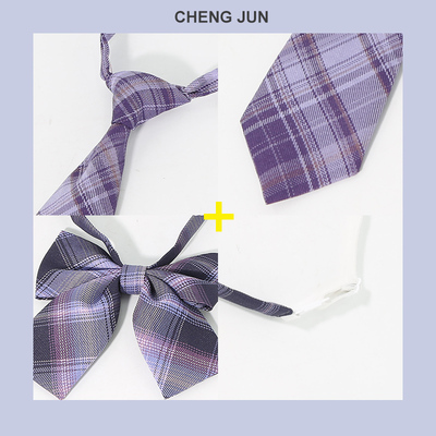学院风jk/dk领带 学生格子免打领带水手服jk制服领带领结男女套装