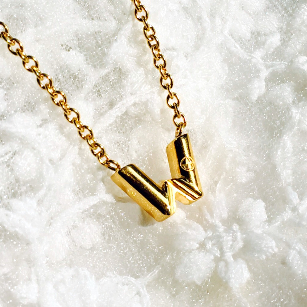 陈伟霆周边同款w字母项链  钛钢人气推荐包邮简约长款女饰品男