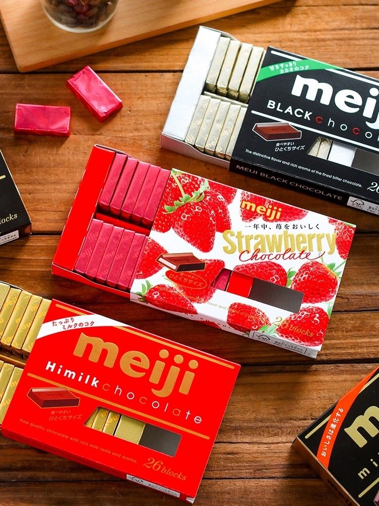 盒装进口黑巧克力Meiji/明治礼盒