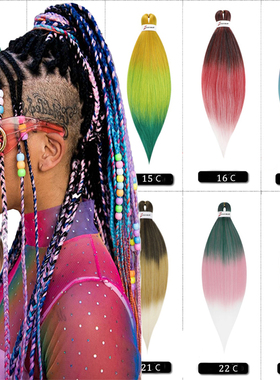 Pre Stretched Easy braid hair expression非洲脏辫黑人编发假发