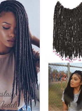 雷鬼脏辫soft dread lock  twist hair Faux Locs crochet braids