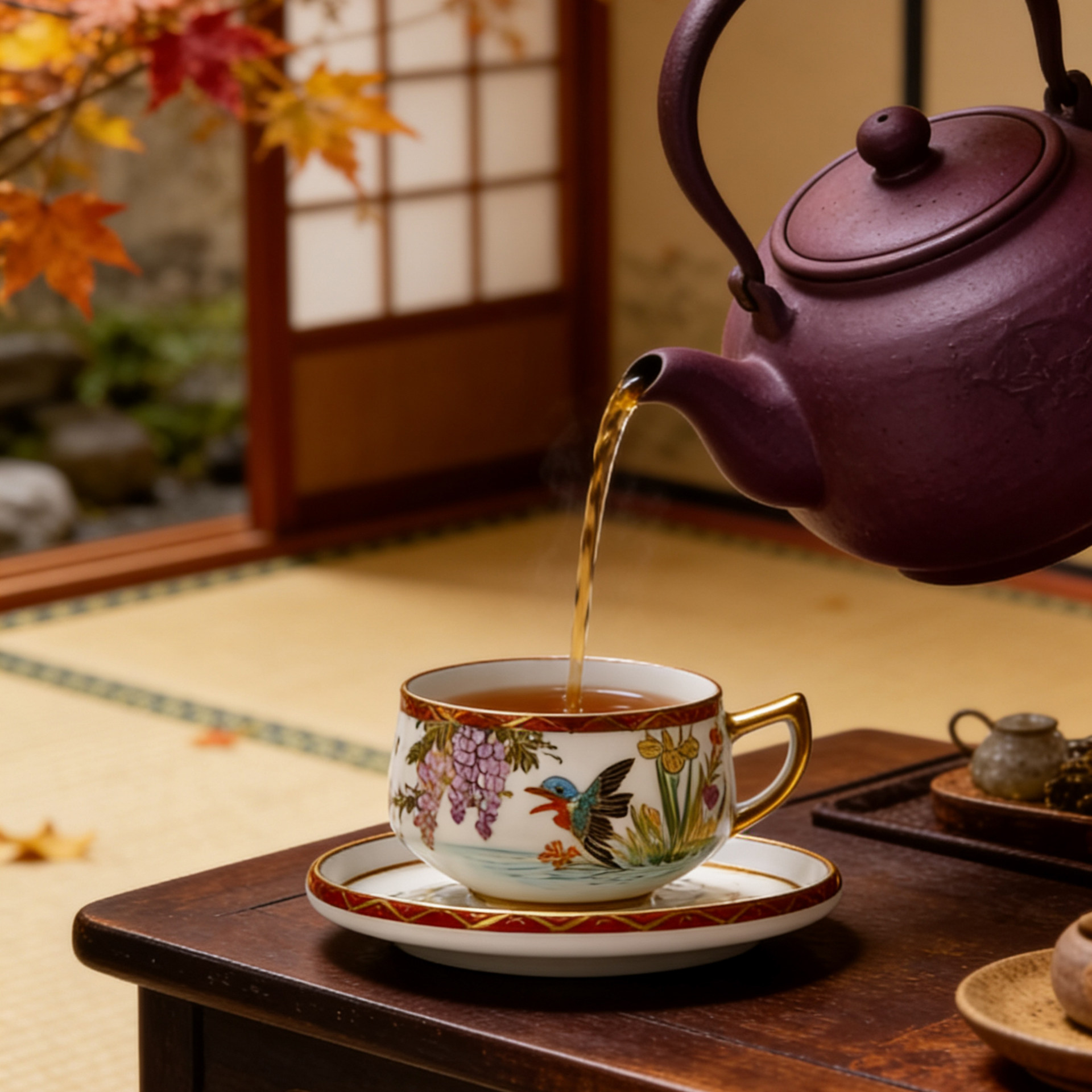 日系手绘陶瓷咖啡杯田园小清新