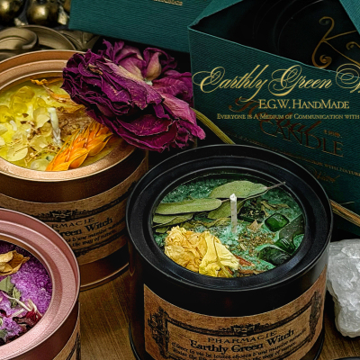 E.G.W原创限量款蜡烛手工制作烫金手绘每月限量珍稀植物