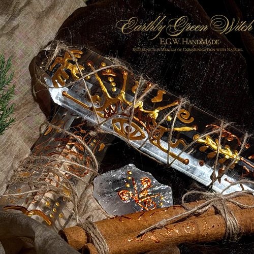 手绘浮雕水晶柱殿堂圣柱 肯定语摆件收藏级净体天然喜马拉雅水晶