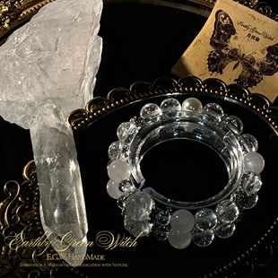 「雪辰灵韵」个人守护系列天然水晶手串 白阿塞白月光水晶手链