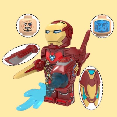 复仇者联盟钢铁侠拼装玩具积木