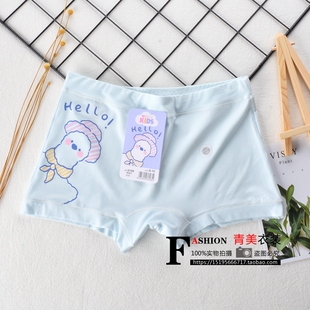 正品黛丝少女儿童四角裤动物可爱小图案短裤平角裤女童