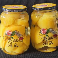 龙山黄桃罐头1整箱食品水果罐头玻璃瓶博洛铺罐头新鲜黄桃罐头