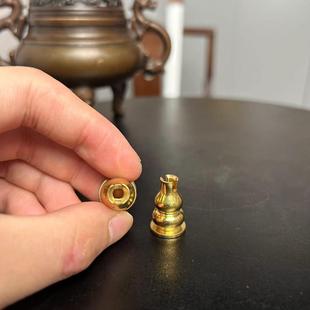 黄铜小香插香炉配件盘香线香两用盘香葫芦