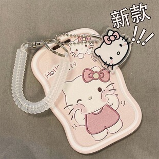 门禁公交工作证件卡套双面透明硬壳礼物卡套追星照片背包装饰挂件