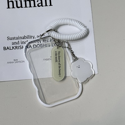 简约透明卡套学生校园门禁卡