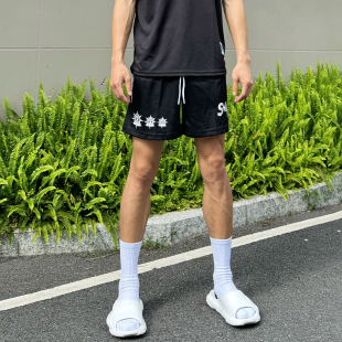 bkcxzice破冰短裤男篮球美式黑运动短裤夏季轻薄透气跑步健身裤子