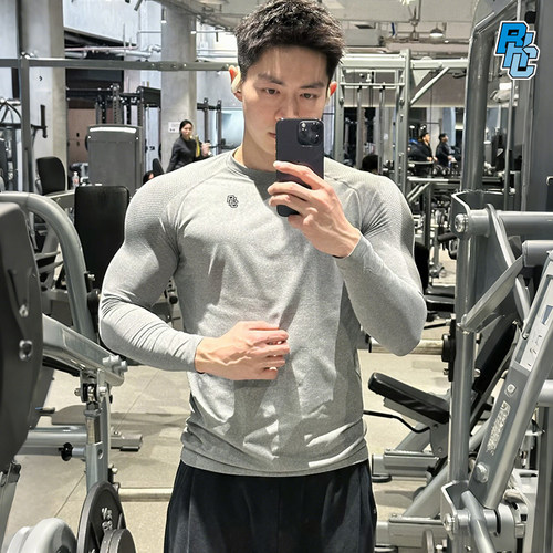 bkcxzice正品鲨鱼纹专业健身衣男