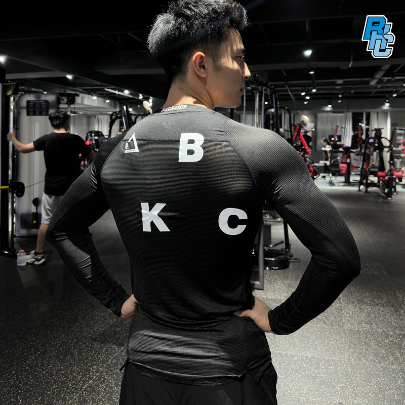 bkcxzice正品大三角紧身长袖男