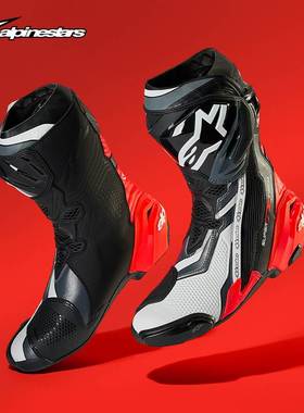 a星专业赛道靴机车骑行靴机车靴防摔摩托 托靴赛车靴SUPERTECH R