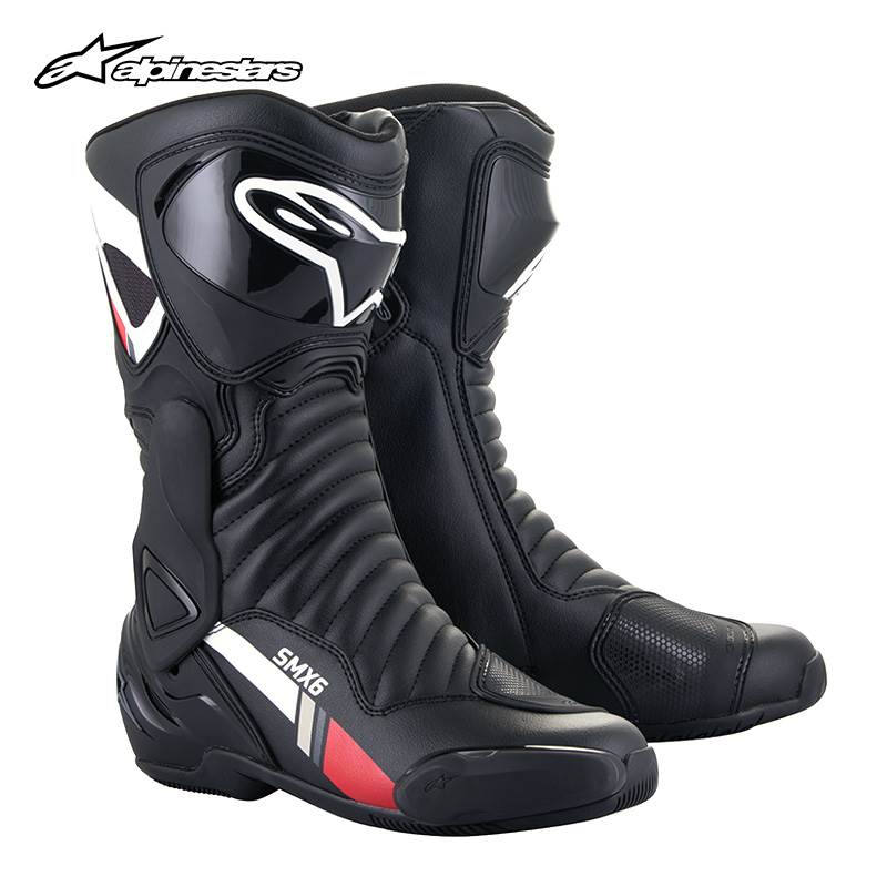 a星骑行靴机车靴比赛防摔赛道骑行装备防护赛道靴男女SMX6 V2