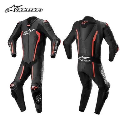a星alpinestars MISSILE V2连身皮衣赛道骑行服专业牛皮赛车服