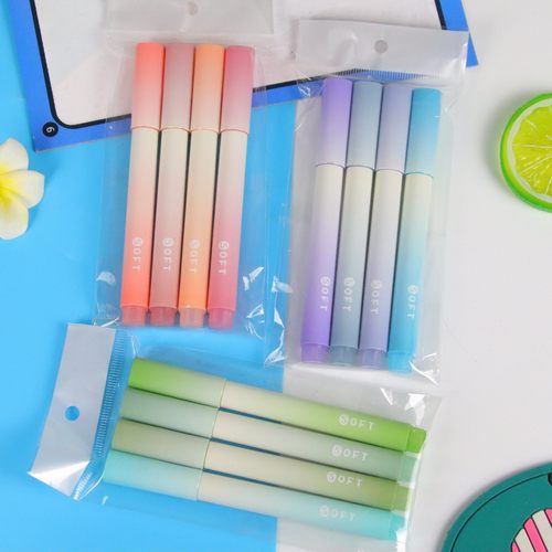 渐变色荧光笔手账笔节日奖品