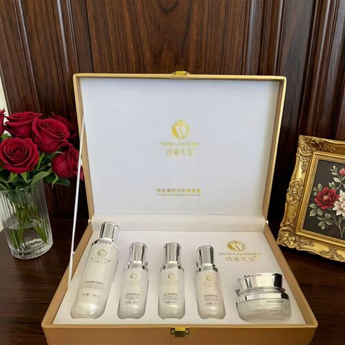 琇雅芳姿瓷肌悦色护肤品面膜提亮肤色提拉紧致肌肤去黄黑五件套