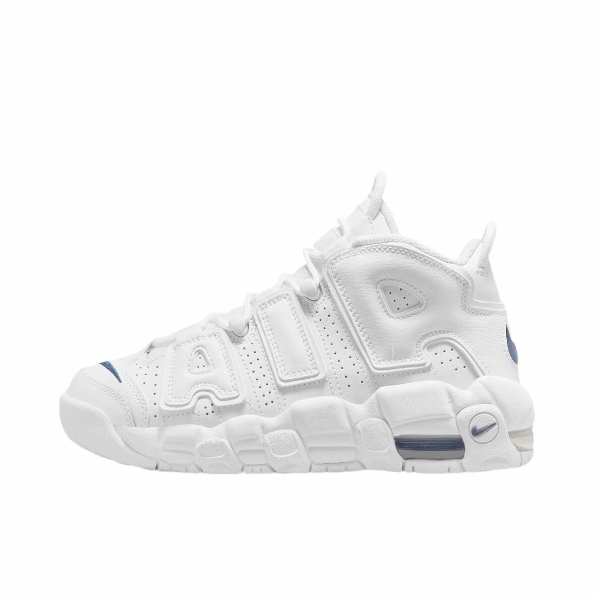 耐克女鞋Air More篮球鞋皮蓬大Air纯白休闲鞋DH9719-100